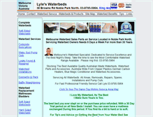 Tablet Screenshot of lylesprofessionalwaterbedservices.com.au